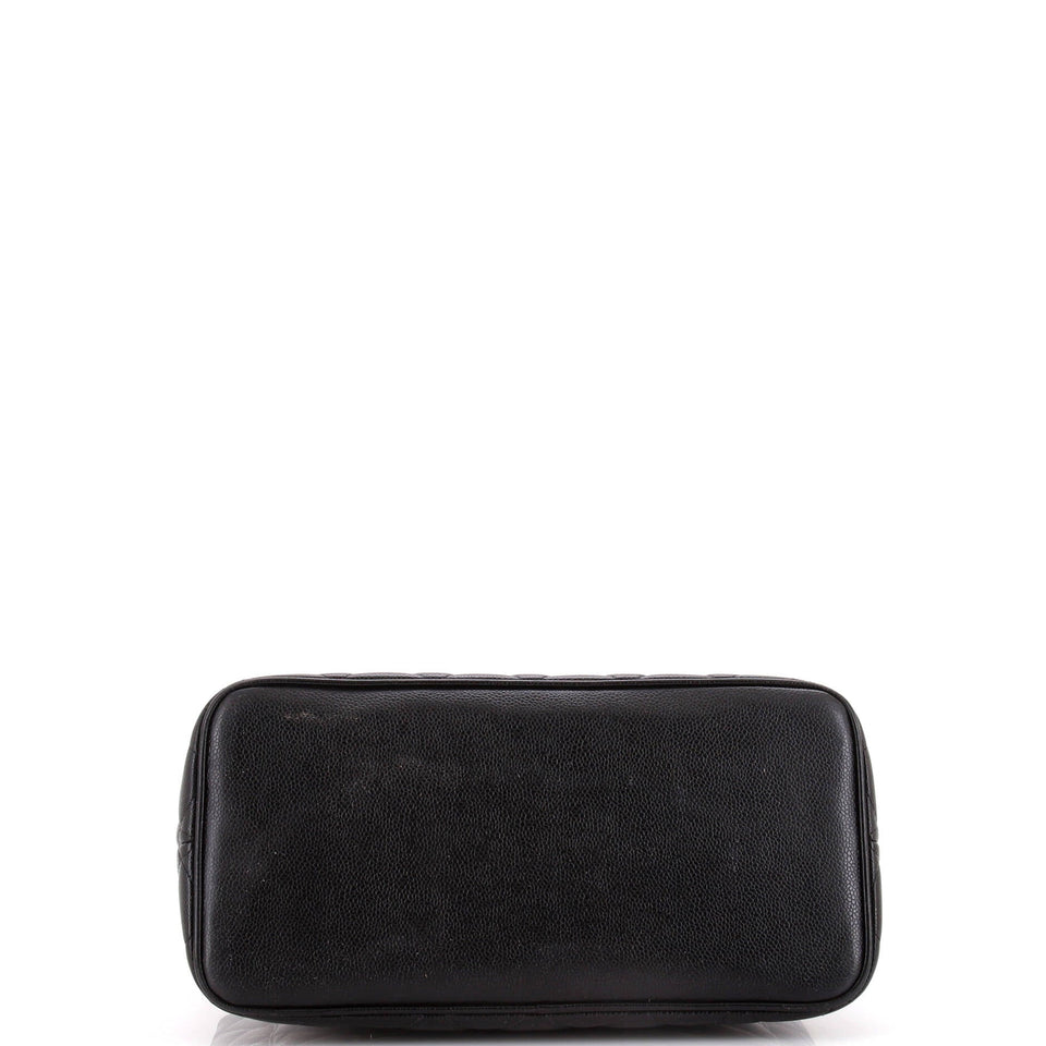 Medallion Tote Quilted Caviar