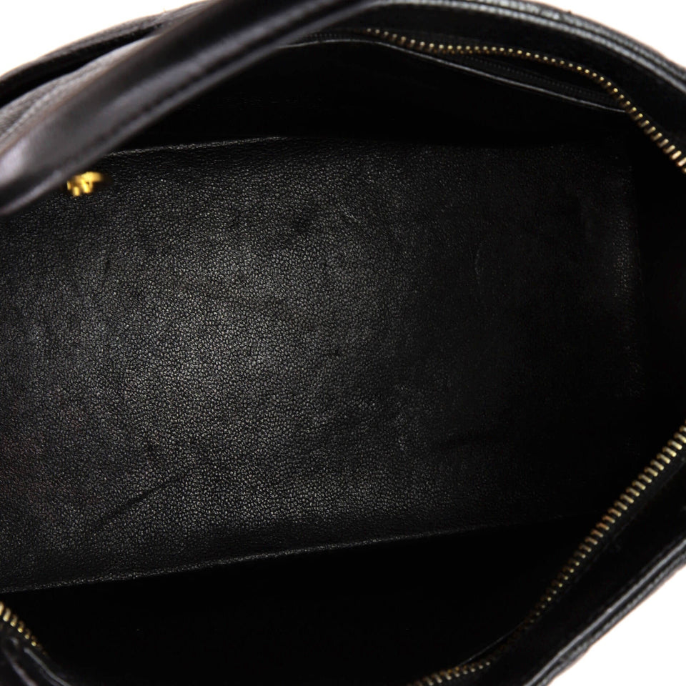 Medallion Tote Quilted Caviar