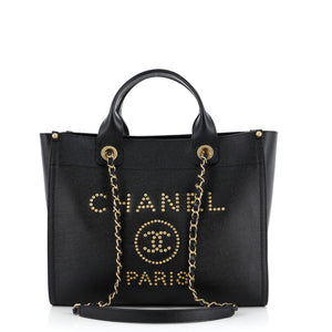 Deauville Tote Studded Caviar Small