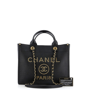 Deauville Tote Studded Caviar Small