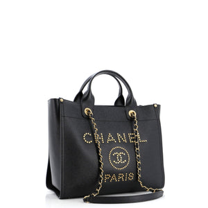 Deauville Tote Studded Caviar Small