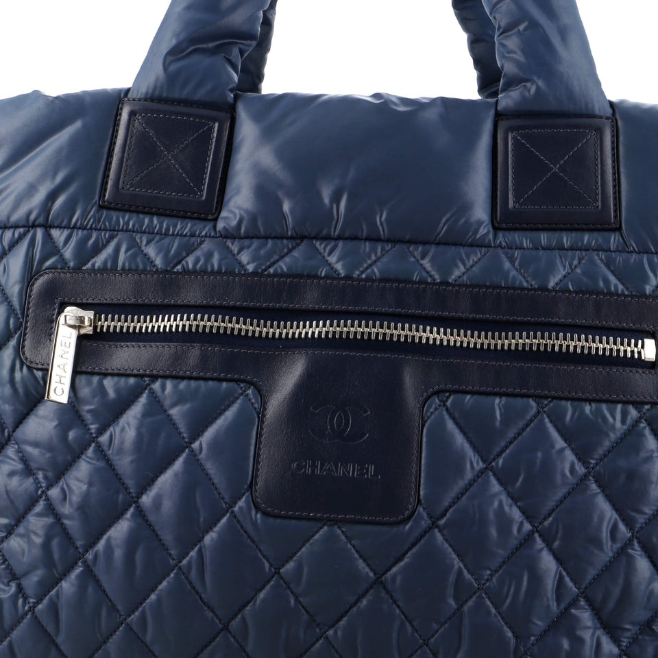 Coco Cocoon Zipped Tote Quilted Nylon Large
