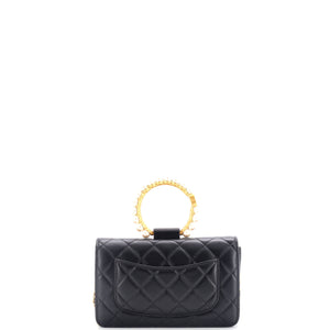 Pearl Crown Wallet on Chain Quilted Lambskin