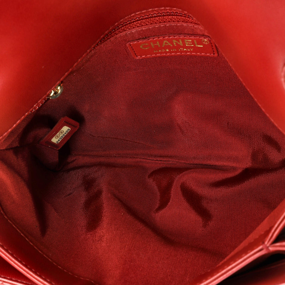 Unchained Flap Crossbody Bag Quilted Lambskin Medium