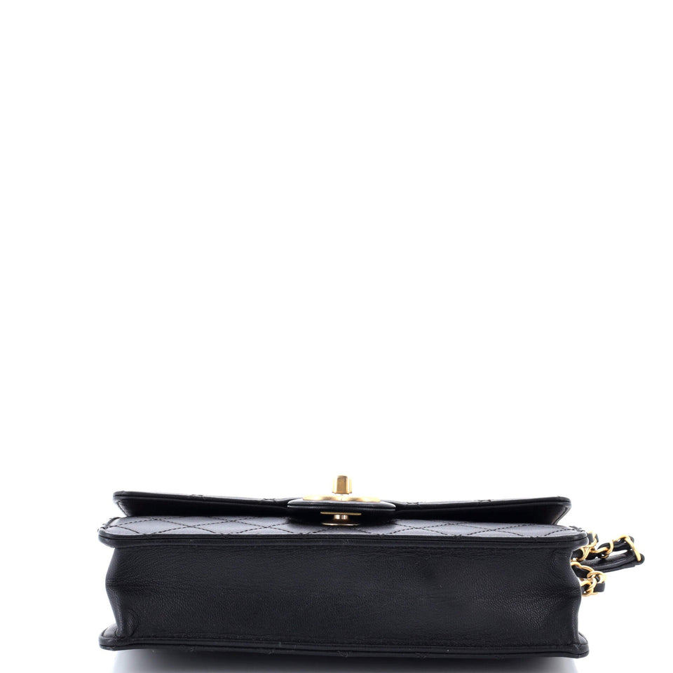 Chic Pearls Flap Bag Quilted Lambskin Small