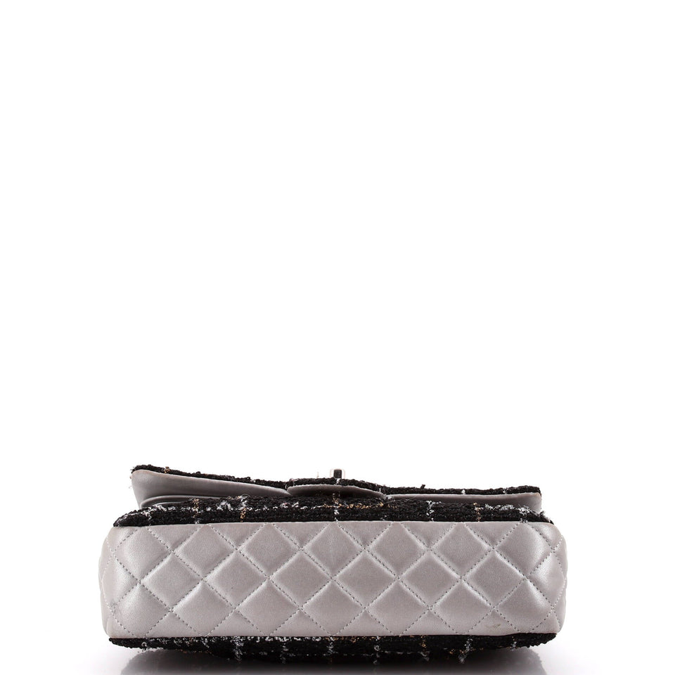 Classic Double Flap Bag Tweed and Quilted Lambskin Medium