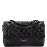 So Black Reissue 2.55 Flap Bag Quilted Aged Calfskin 225