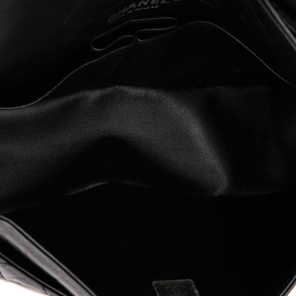 So Black Reissue 2.55 Flap Bag Quilted Aged Calfskin 225