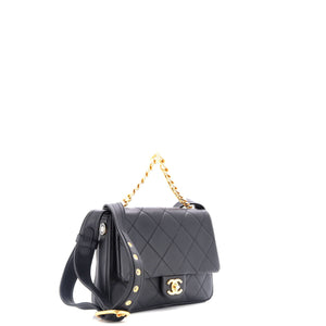 Easy Mood Flap Bag Quilted Calfskin Medium