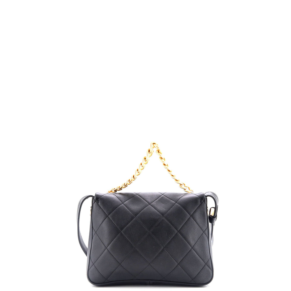 Easy Mood Flap Bag Quilted Calfskin Medium