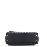 Coco Top Handle Bag Quilted Caviar Medium