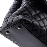 Coco Top Handle Bag Quilted Caviar Medium