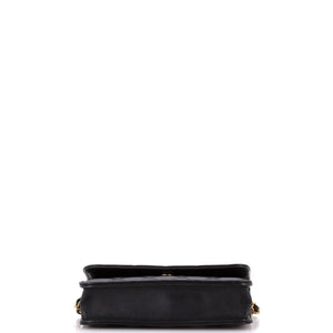 Pearl Crush Flap Phone Holder with Chain Quilted Lambskin