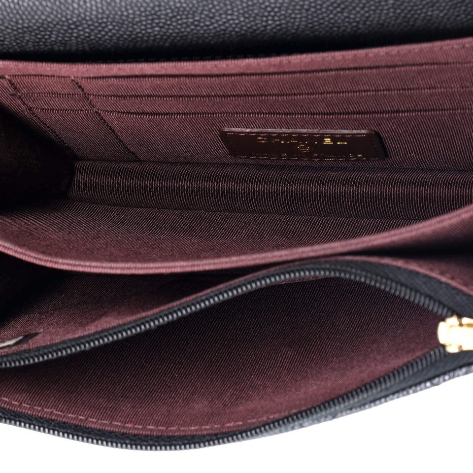 Wallet on Chain Quilted Caviar Mini