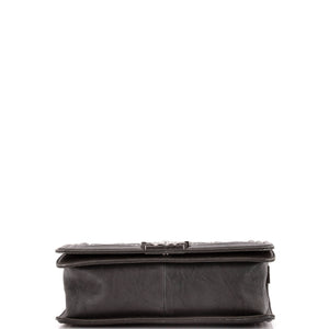 Boy Flap Bag Studded Quilted Distressed Calfskin Old Medium
