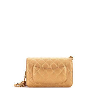 Wallet on Chain Quilted Caviar