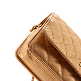 Wallet on Chain Quilted Caviar