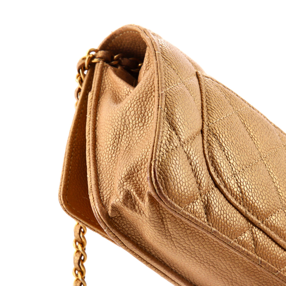 Wallet on Chain Quilted Caviar