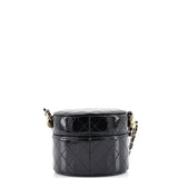 CC Allure Vanity Case with Chain Quilted Patent Mini