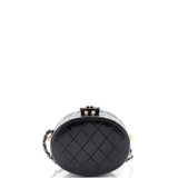 CC Allure Vanity Case with Chain Quilted Patent Mini