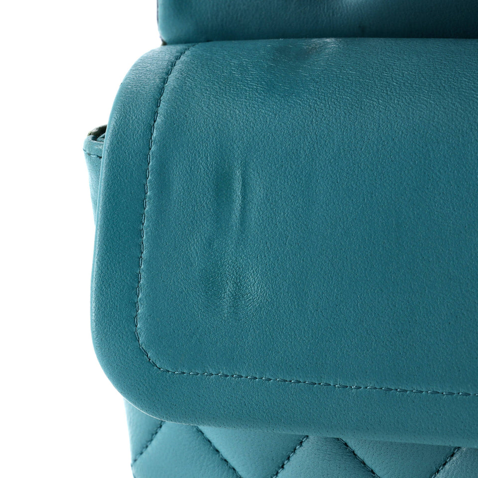Tricolor Classic Double Flap Bag Quilted Lambskin Medium