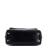 Coco Top Handle Bag Chevron Calfskin Small