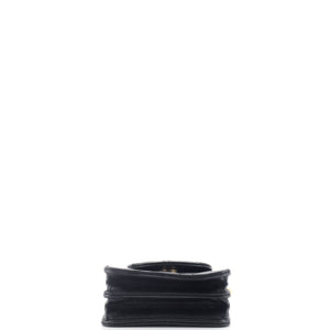 CC Accordion Round Flap Clutch with Chain Quilted Lambskin Mini