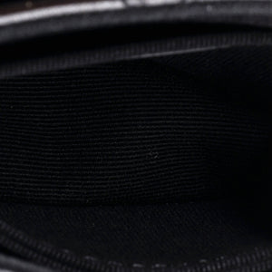 CC Accordion Round Flap Clutch with Chain Quilted Lambskin Mini