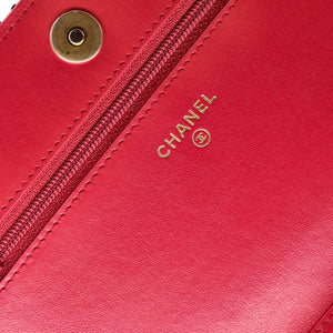 Chain Signe Wallet on Chain Quilted Tweed