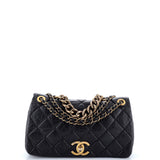Pondichery Flap Bag Quilted Aged Calfskin Small