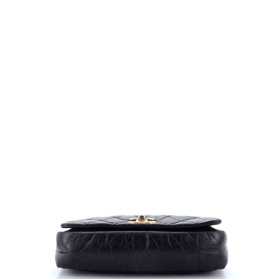 Pondichery Flap Bag Quilted Aged Calfskin Small
