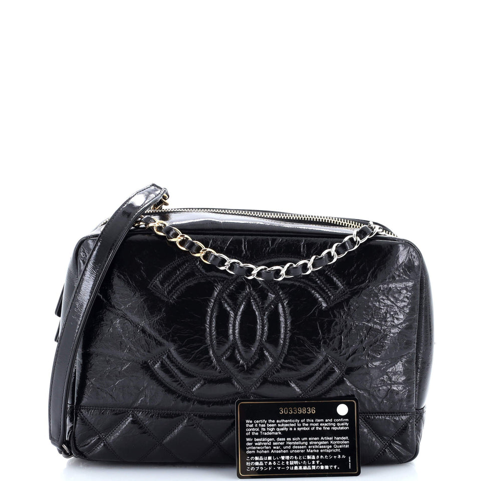 Timeless CC Camera Bag Quilted Shiny Aged Calfskin Medium