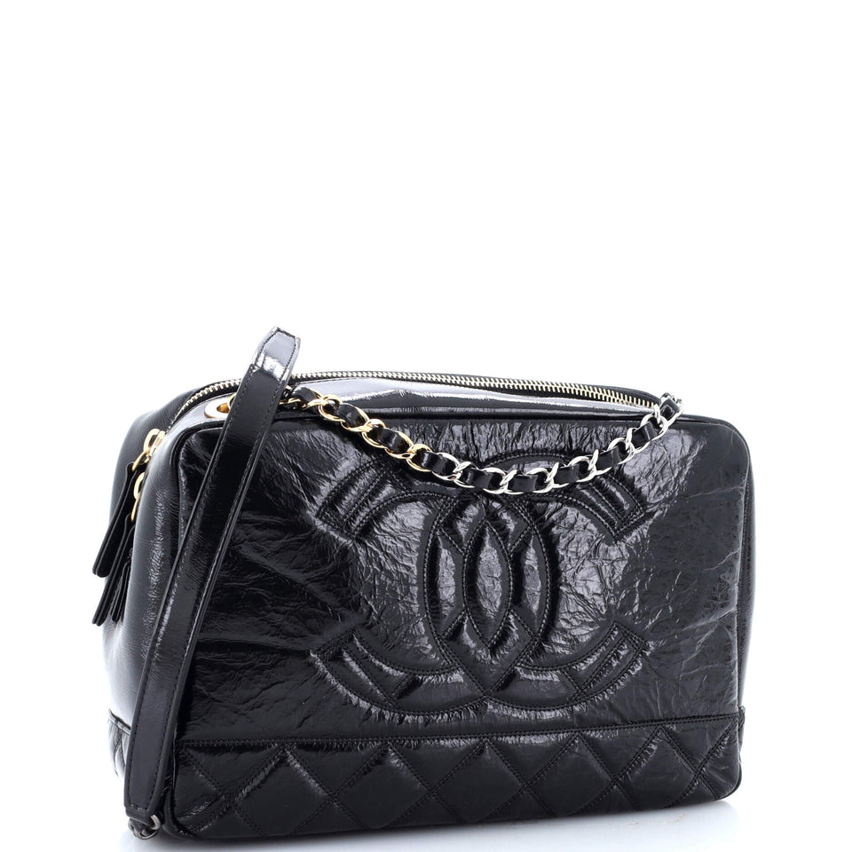 Timeless CC Camera Bag Quilted Shiny Aged Calfskin Medium