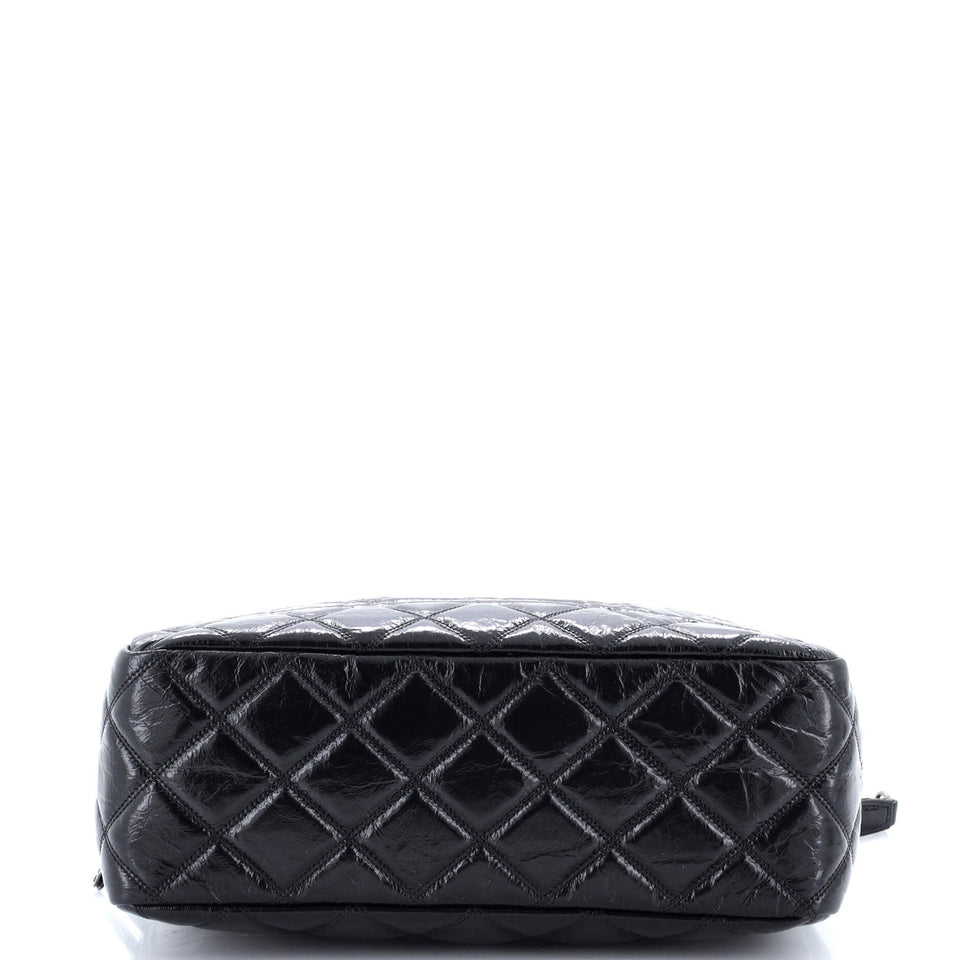 Timeless CC Camera Bag Quilted Shiny Aged Calfskin Medium