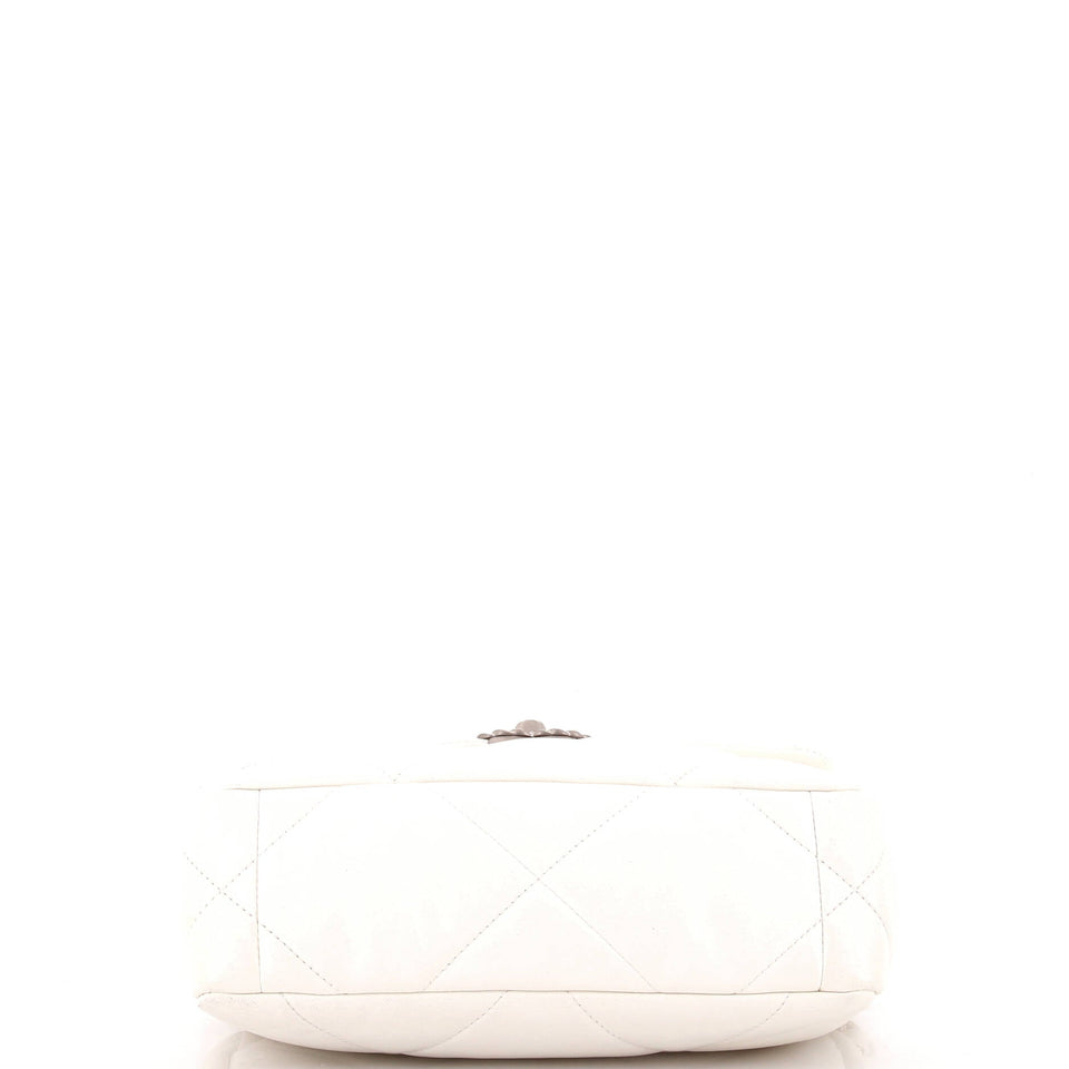 19 Flap Bag Quilted Leather Medium