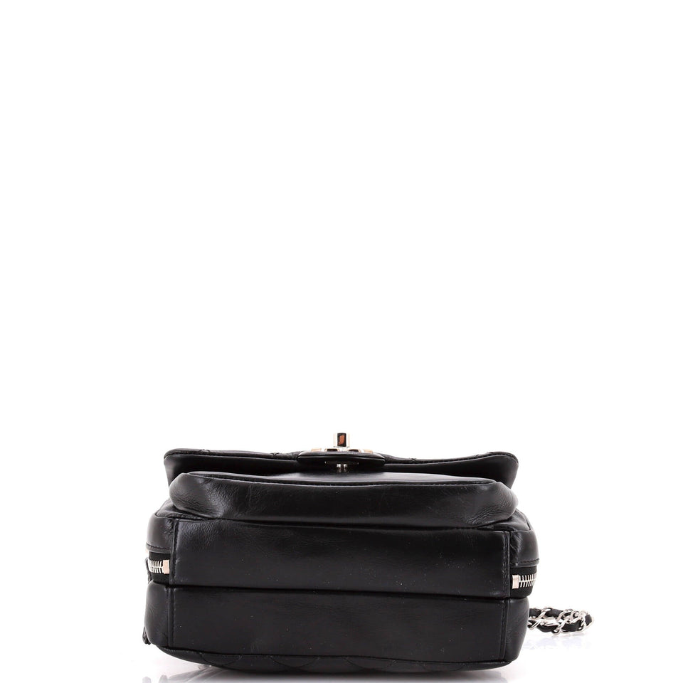 Express Zip Around CC Flap Bag Quilted Calfskin Small