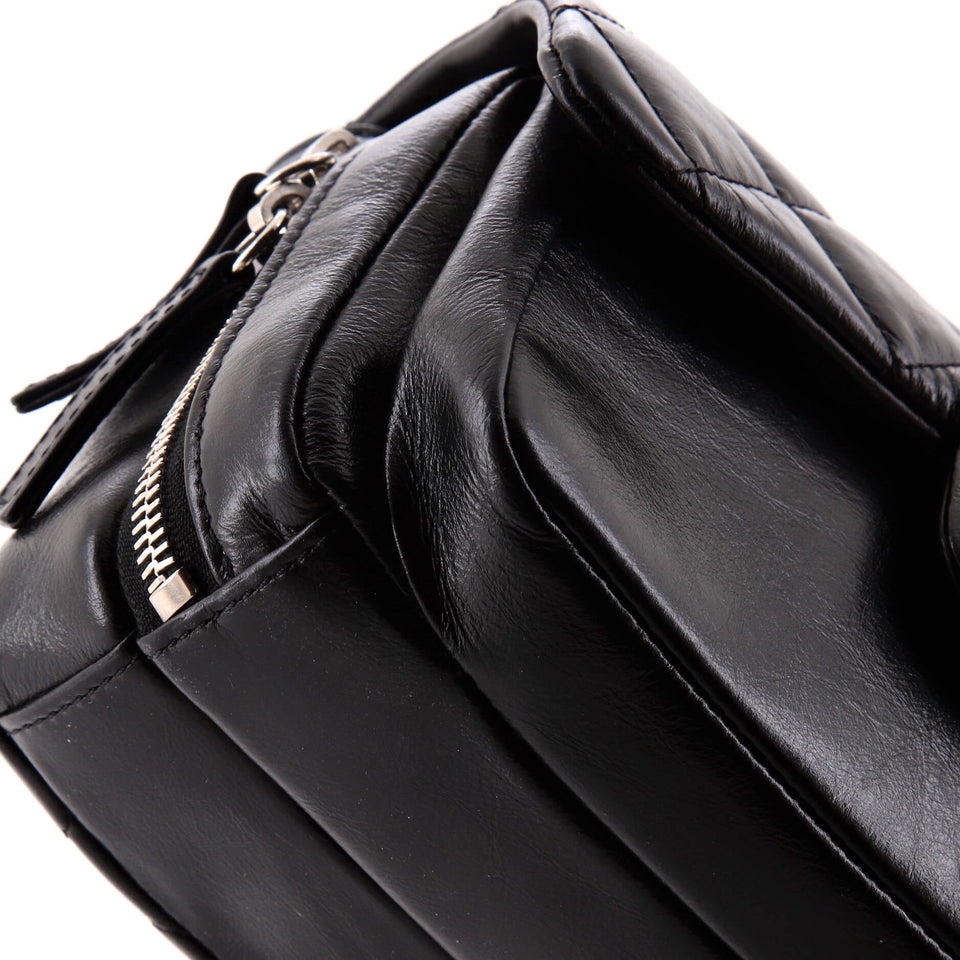 Express Zip Around CC Flap Bag Quilted Calfskin Small