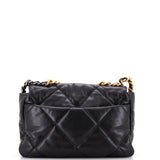 19 Flap Bag Quilted Leather Large