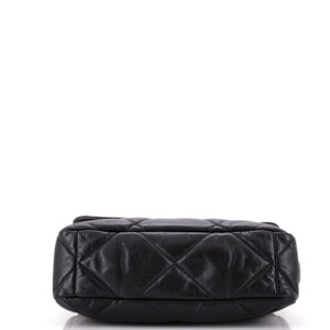 19 Flap Bag Quilted Leather Large