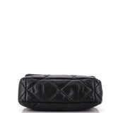 19 Flap Bag Quilted Leather Large