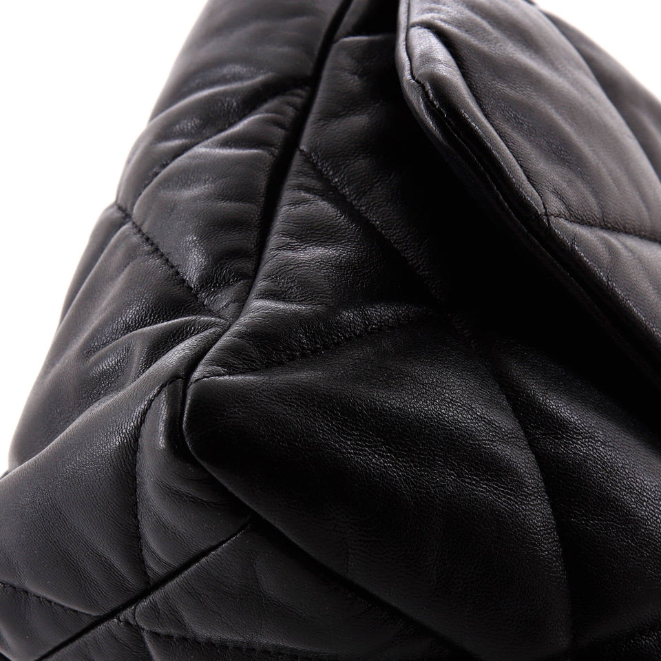 19 Flap Bag Quilted Leather Large