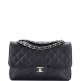 Vintage Classic Double Flap Bag Quilted Caviar Jumbo