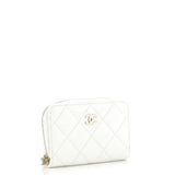 CC Zip Coin Purse Quilted Caviar Small