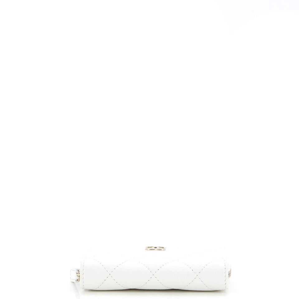 CC Zip Coin Purse Quilted Caviar Small