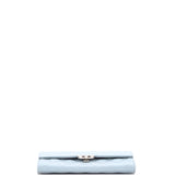 CC Box Gusset Flap Wallet Quilted Calfskin Long