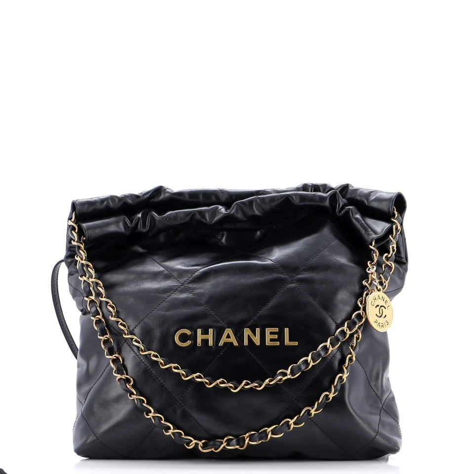 22 Chain Hobo Quilted Calfskin Small
