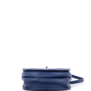 Coco Eyelets Round Flap Bag Quilted Calfskin Small