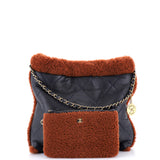 22 Chain Hobo Quilted Lambskin with Shearling Small