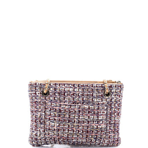Double Case with Strap Tweed and Quilted Lambskin