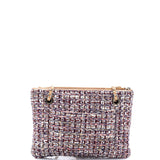 Double Case with Strap Tweed and Quilted Lambskin